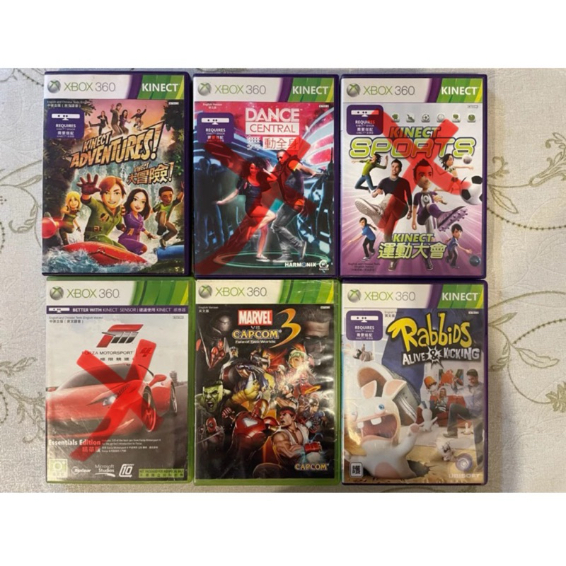 [山姆玩具城]XBOX 360遊戲片 大冒險 極限競速4 Marvel 運動大會 Rabbits 一共六片 | 蝦皮購物