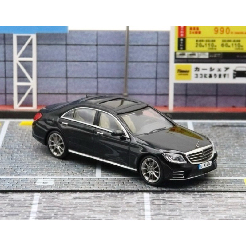 FINE WORKS 1:64 Mercedes Benz S65 AMG W222 Diecast Toy Car Model