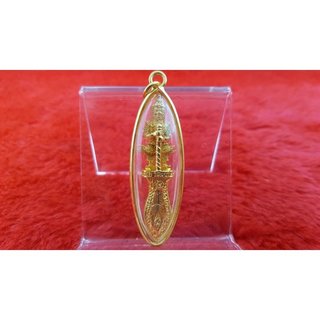 貴人坊*泰國正品~滅魔刀、避險、擋災、添財~佛曆2558龍婆KEY廟加持~金框外殼-護法鬼王滅魔刀 佛牌 | 蝦皮購物