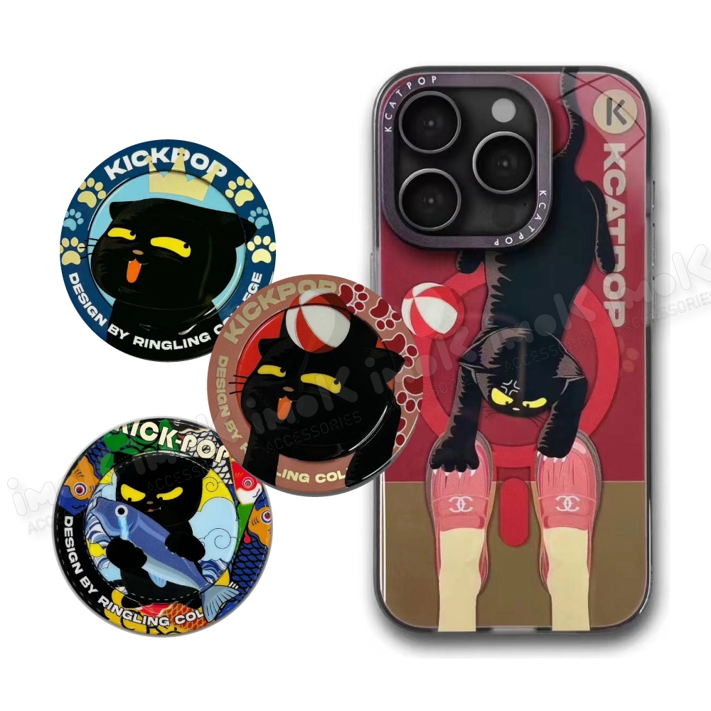 高品質 kick pop IPHONE 15 PRO MAX magsafe 彩繪指環 彩繪殼 手機殼 磁吸殼 | 蝦皮購物