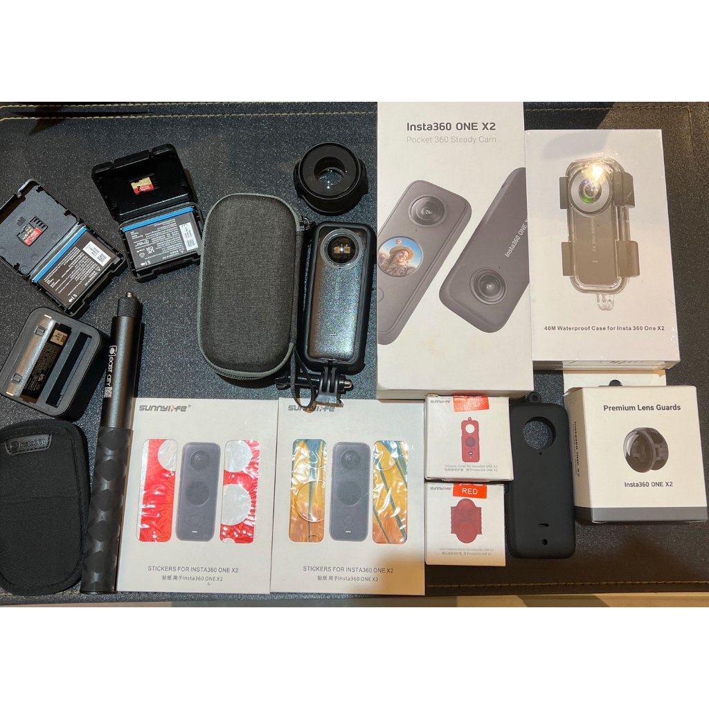 【實拍】保固內 Insta360 One X2 二手 口袋全景防震相機 如新 機子有包膜 360x2 360 x2 相機 | 蝦皮購物