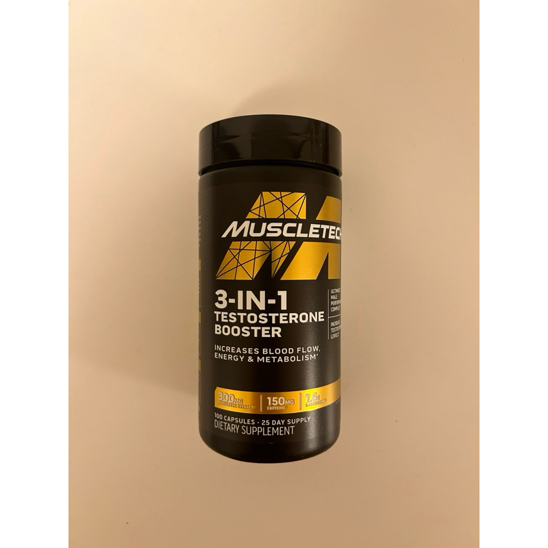 【現貨】MuscleTech testosterone Booster 三合一睪固酮- 100 顆膠囊 可當訓練前 | 蝦皮購物