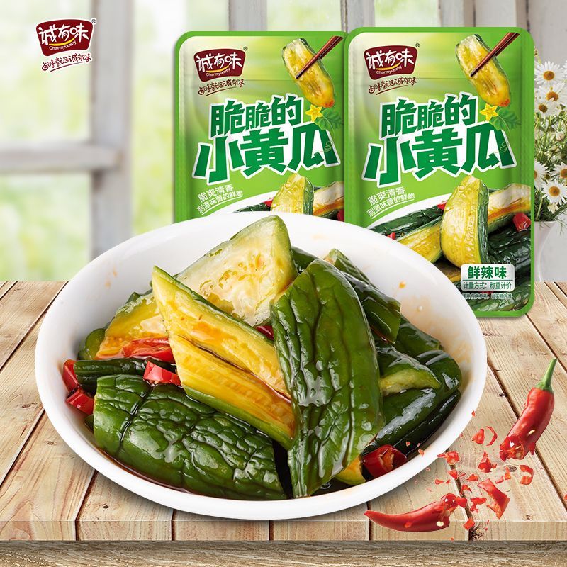 在台出貨 誠有味脆黃瓜 刺瓜 小黃瓜脆 酸辣醬腌脆黃瓜 即食黃瓜 香辣藕片 貢菜 素食 解饞麻辣小零食 辣酸甜黃瓜 | 蝦皮購物