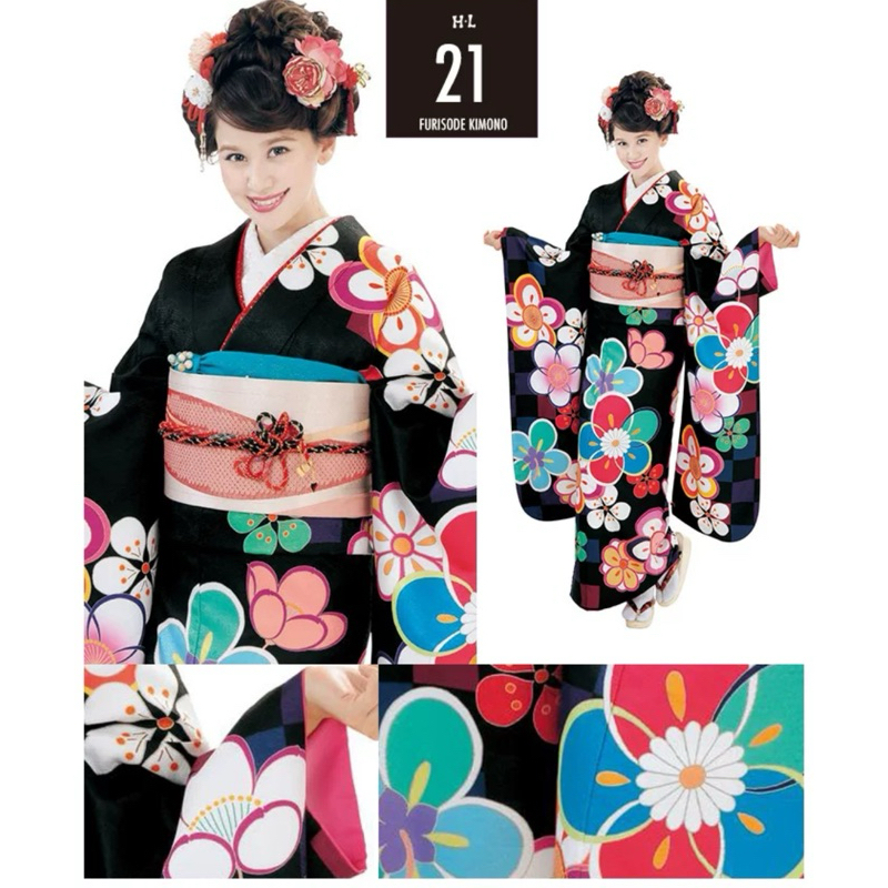 振袖 正絹 銀彩 金彩 鶴 花柄 草花 RT6 【公式WEBショップ】 振袖 正絹 花