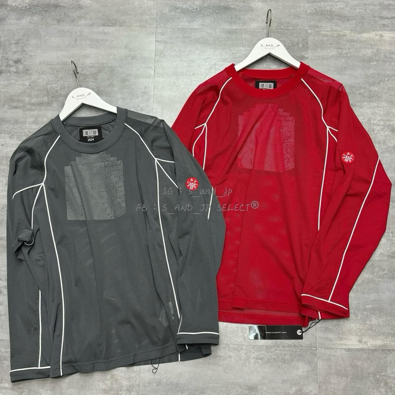 Cav Empt Mesh Raglan Colour Longsleeve T-Shirt in Gray for