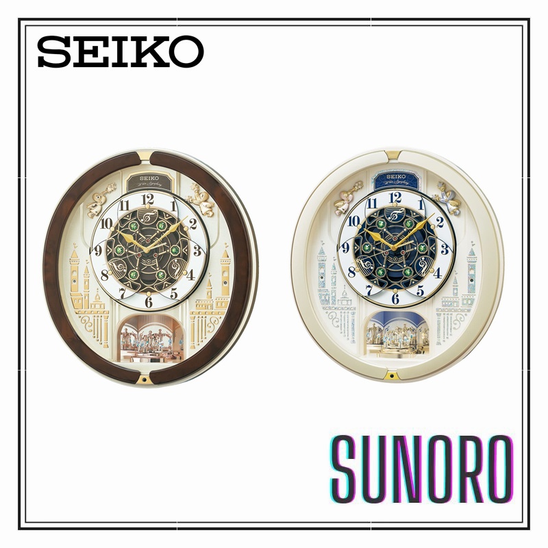 日本直送 SEIKO 精工 音樂鐘 時鐘 掛鐘 光線感應功能 RE579B / RE579S 整點報時 電波校正 | 蝦皮購物