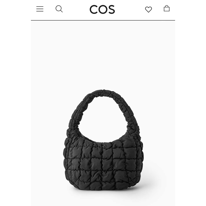 COS 雲朵包小款 Quilted Mini Bag 黑色 Jennie款 最耐用的經典黑色 | 蝦皮購物