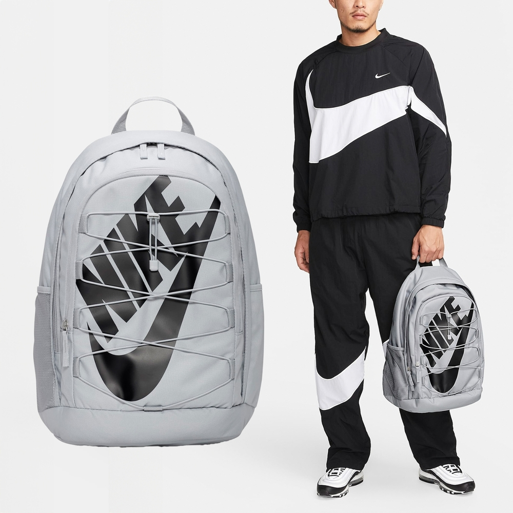Nike 後背包 15吋 可調背帶 大空間 雙肩包 運動包 背包 書包 容量大 灰黑 DV1296012 | 蝦皮購物