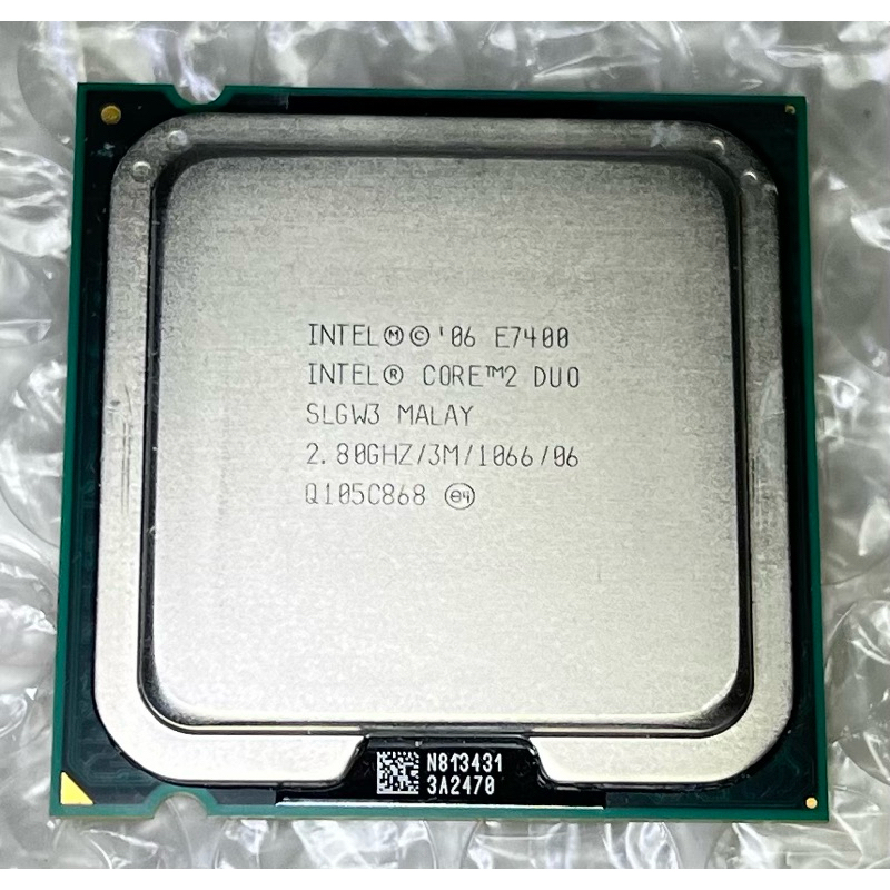 簡便宜 二手 Intel Core 2 Duo E7400 雙核心cpu 775腳位 處理器 3M快取 2.80G | 蝦皮購物