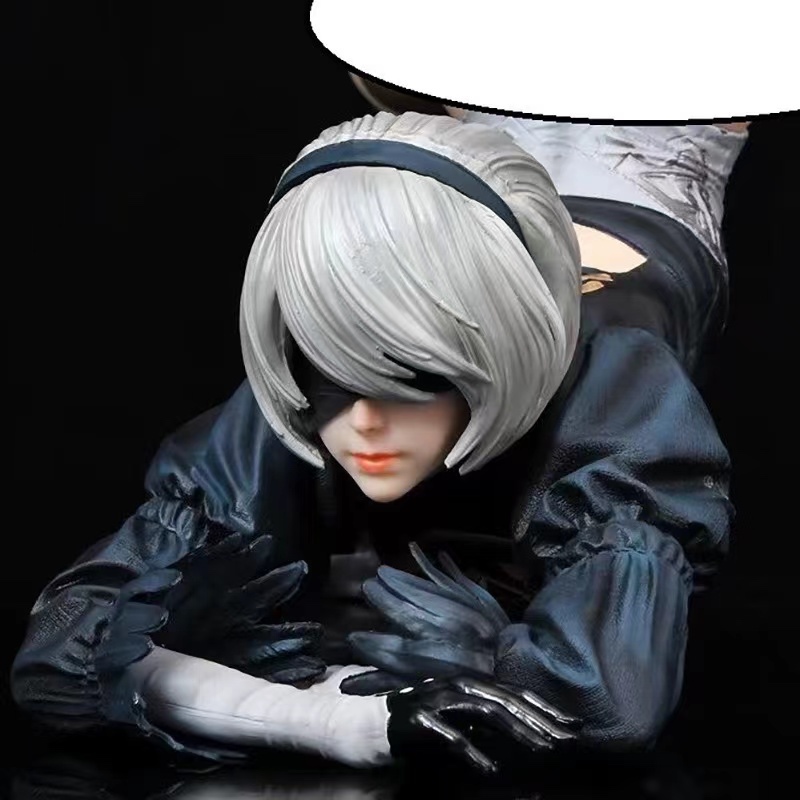 尼爾自動人形NieR 2B jack-o 趴姿16cm 手機架二次元模型公仔擺件