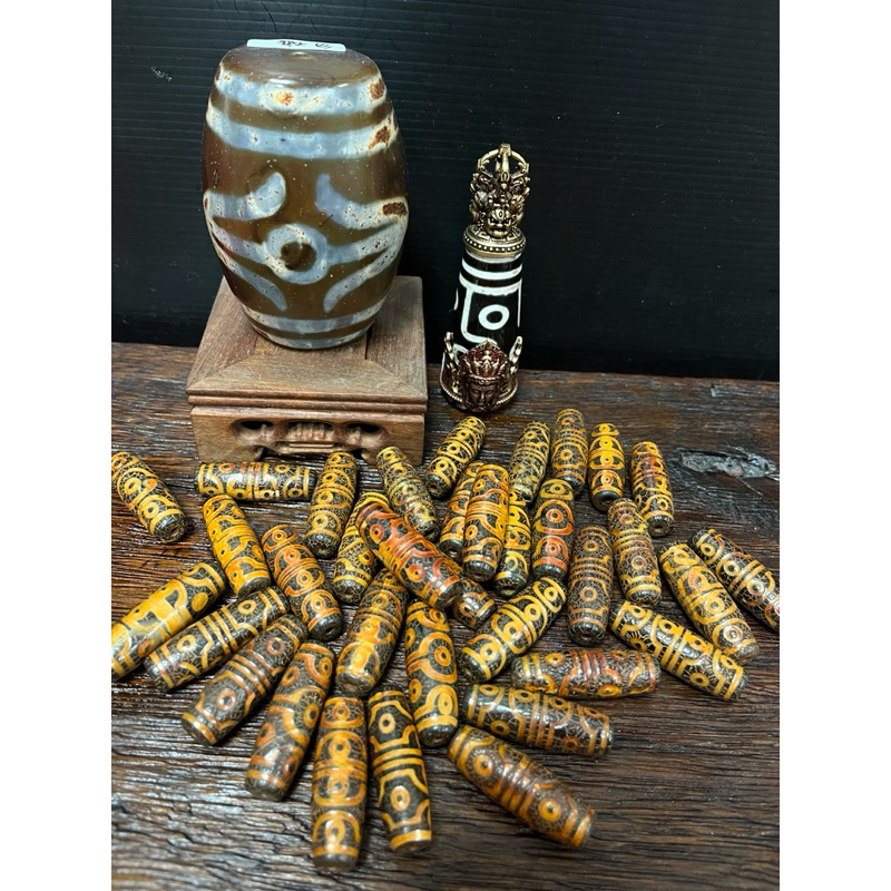 70號。西藏瑪瑙天珠.散珠.4cm現貨.手工燒製限量.一組10粒| 蝦皮購物