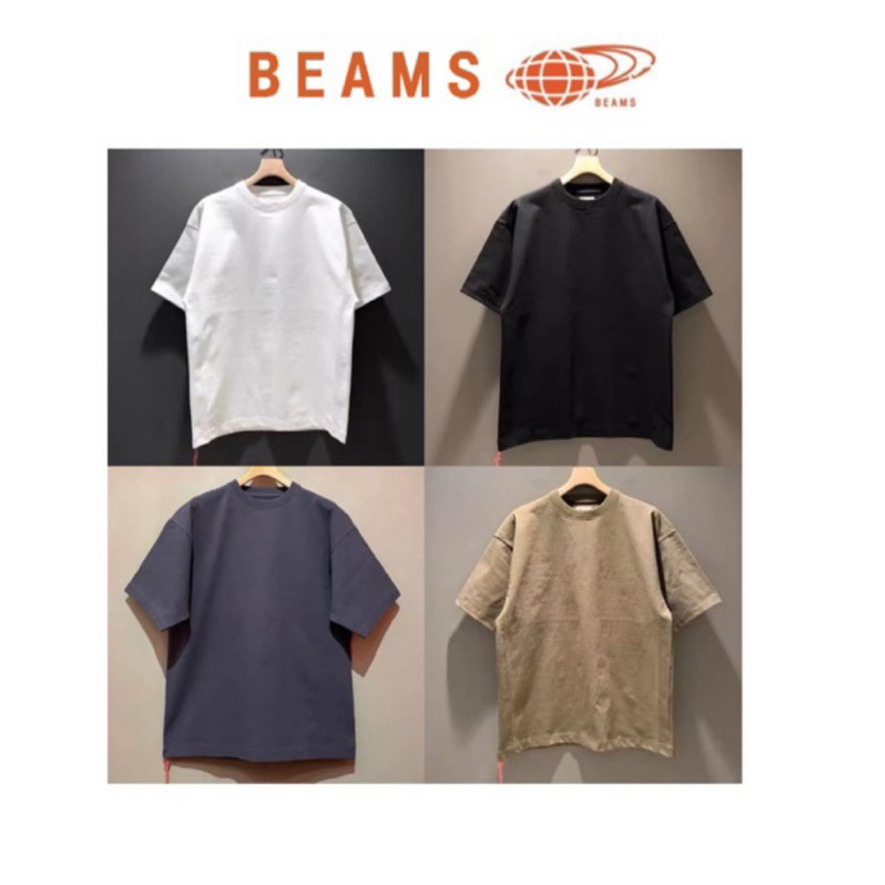 BEAMS JAPAN STRETCH 日本製 日系紅繩純色寬闊 磅短袖T恤 22SS 全素面 潮流 嗚嗚