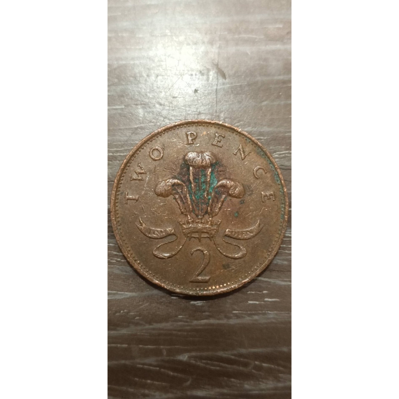 英國'1987年（2便士）伊麗沙白二世*1枚 蝦皮購物