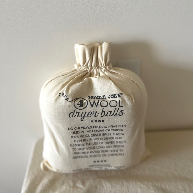 美國 Trader Joe's Wool Dryer Balls 純羊毛烘衣球 4入裝 蝦皮購物