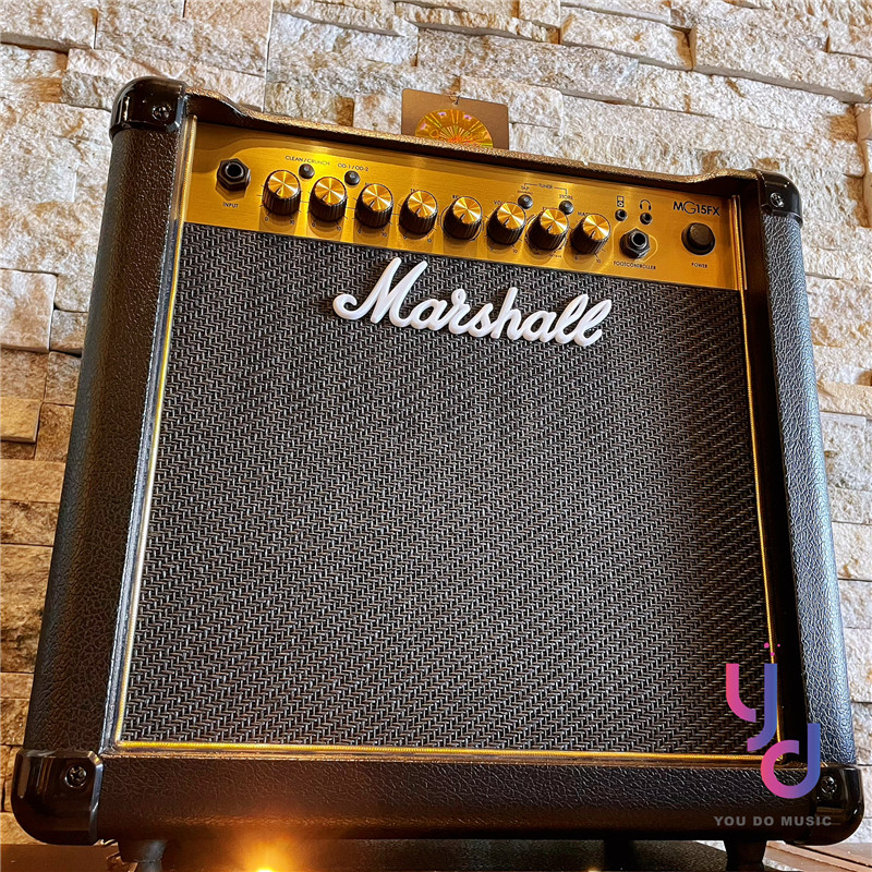 分期免運贈鍍金導線Marshall MG15FX 電吉他音箱破音綜合效果器台灣公司