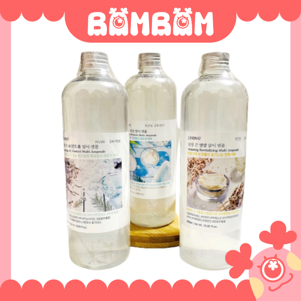 現貨] 韓國Lindsay 美容院專用Olive young 軟膜安瓶化妝水精華水500ml