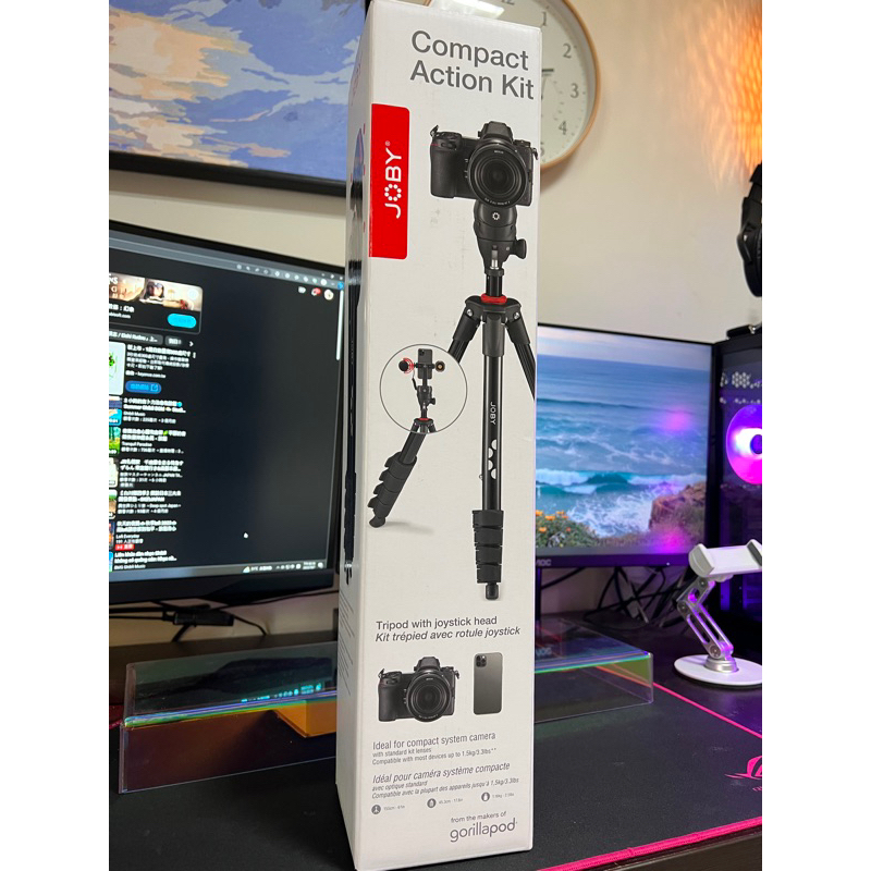 JOBY Compact Action Kit 三腳架 JB01762-BWW 公司貨 附手機架 | 蝦皮購物