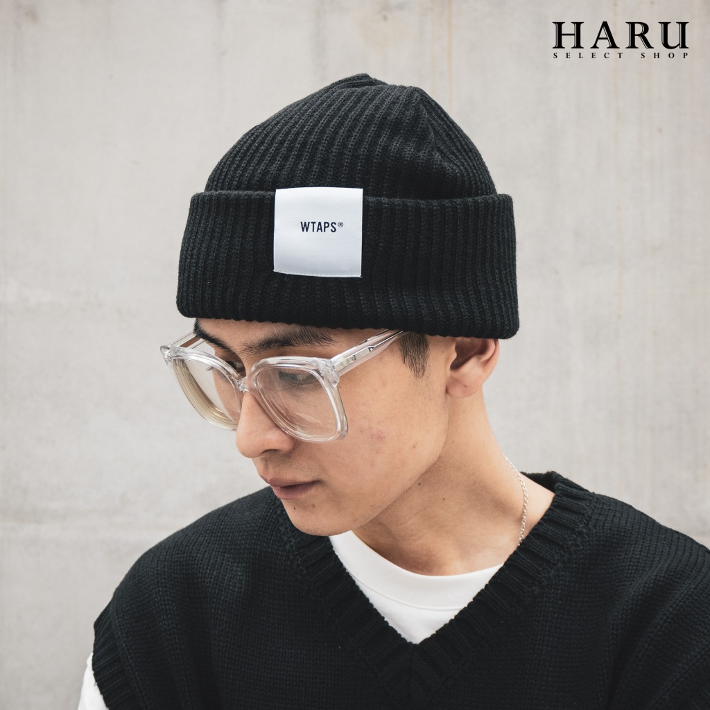 現貨[HAru] WTAPS BEANIE 01 BEANIE ACRYLIC 黑色針織毛帽| 蝦皮購物