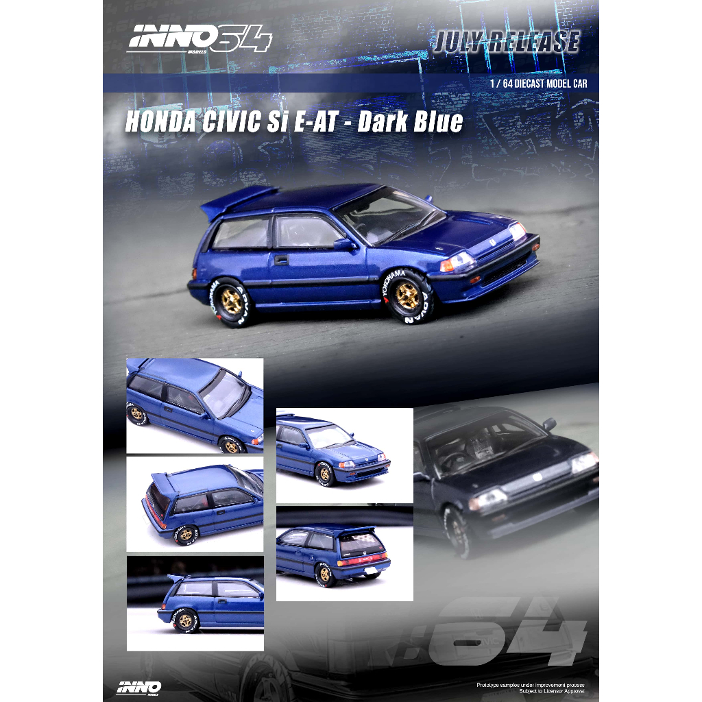模例】iNNO64 1/64 HONDA CIVIC Si E-AT 深藍色(IN64-EAT-DB) | 蝦皮購物