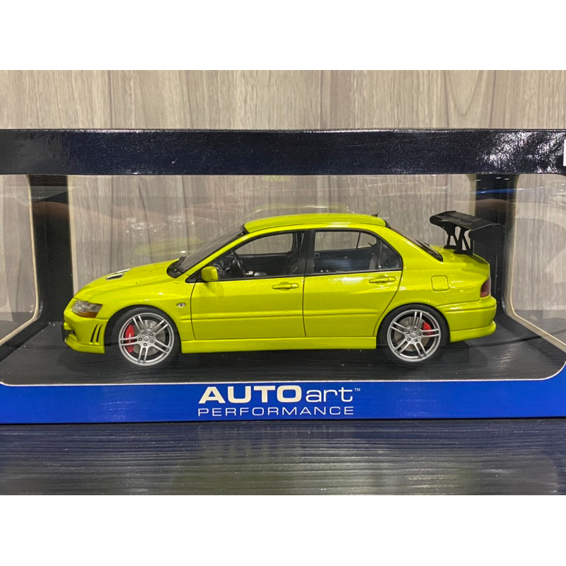 Autoart 1/18 Mitsubishi Lancer Evolution VII 芥末黃絕版超稀有| 蝦皮購物