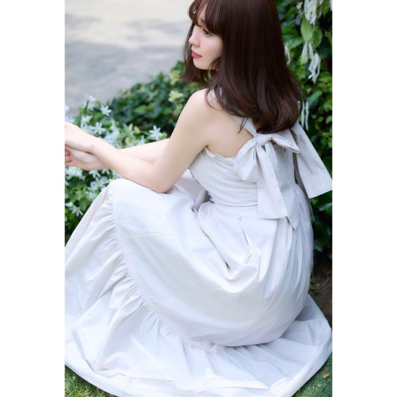 全新］Herlipto Back Ribbon Smocked Long Dress | 蝦皮購物