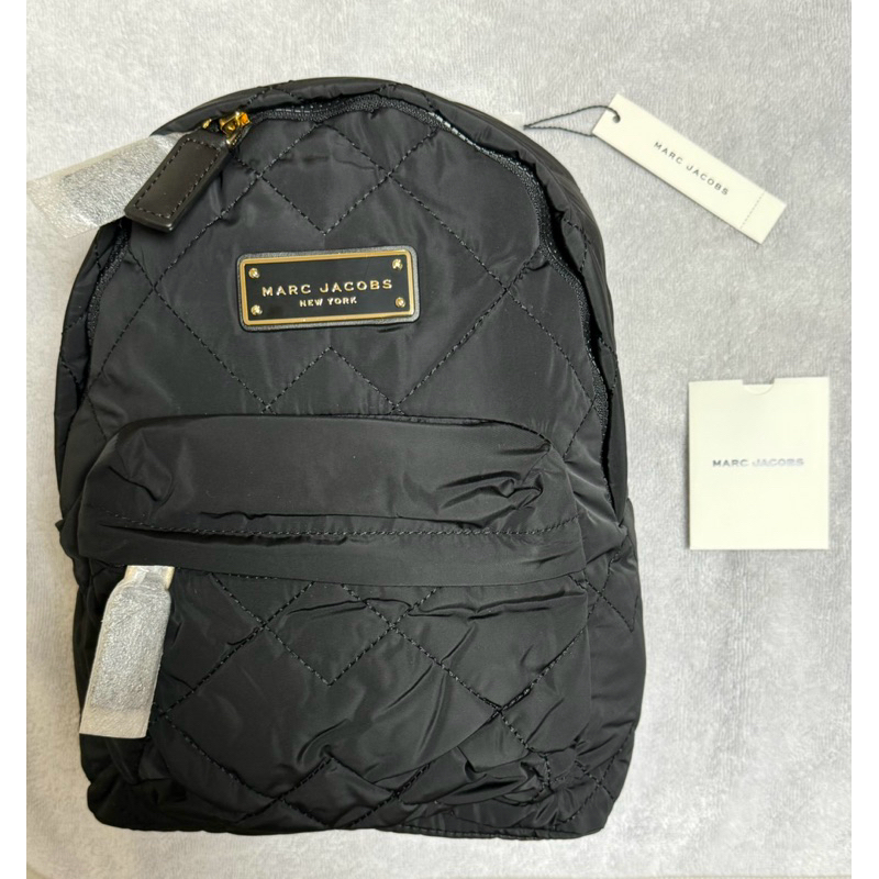 Marc Jacobs MJ 菱格紋後背包 尼龍後背包 小款 | 蝦皮購物