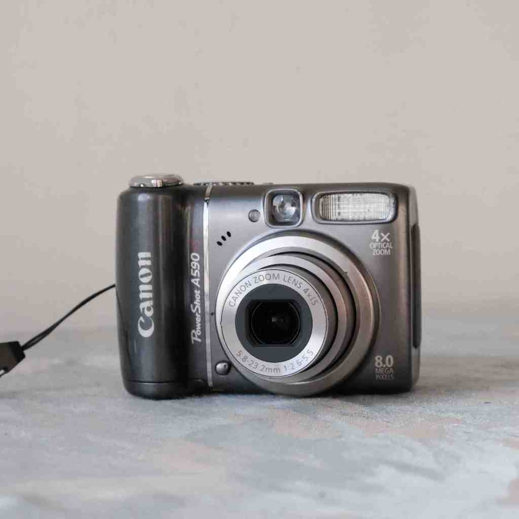 CANON PowerShot A590 IS 早期 CCD 數位相機(類單眼)
