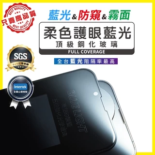 【買貴包退】滿版 抗藍光 防窺 霧面 鋼化膜 保護貼 iPhone 16 15 14 13 12 11 Pro Max