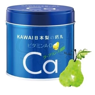 日本直送 現貨 CA梨鈣丸 魚肝油 KAWAI卡歡喜 兒童維生素 AD鈣 軟糖180粒