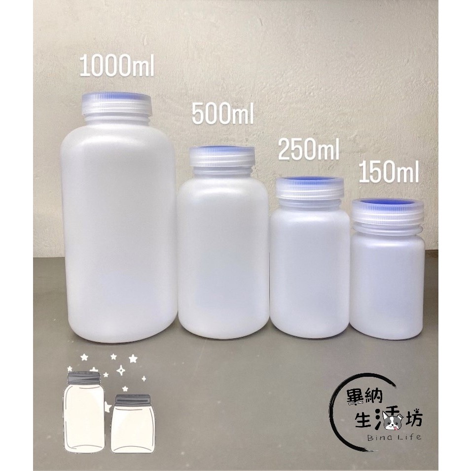 隔日到貨 台灣製 HDPE 2號 廣口瓶 化工瓶 PE瓶 分裝瓶 空瓶 酒精 噴霧瓶 塑膠罐 塑膠瓶 塑膠 容器瓶 乙醇 | 蝦皮購物
