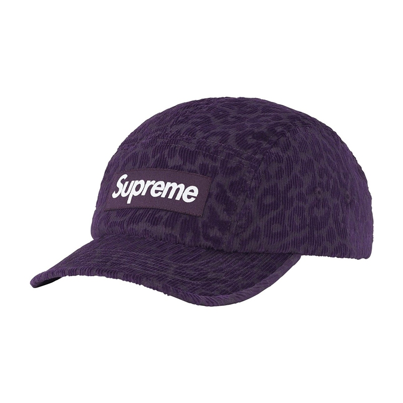 現貨] SUPREME LEOPARD CORDUROY CAMP CAP PURPLE FW23H49-PE | 蝦皮購物