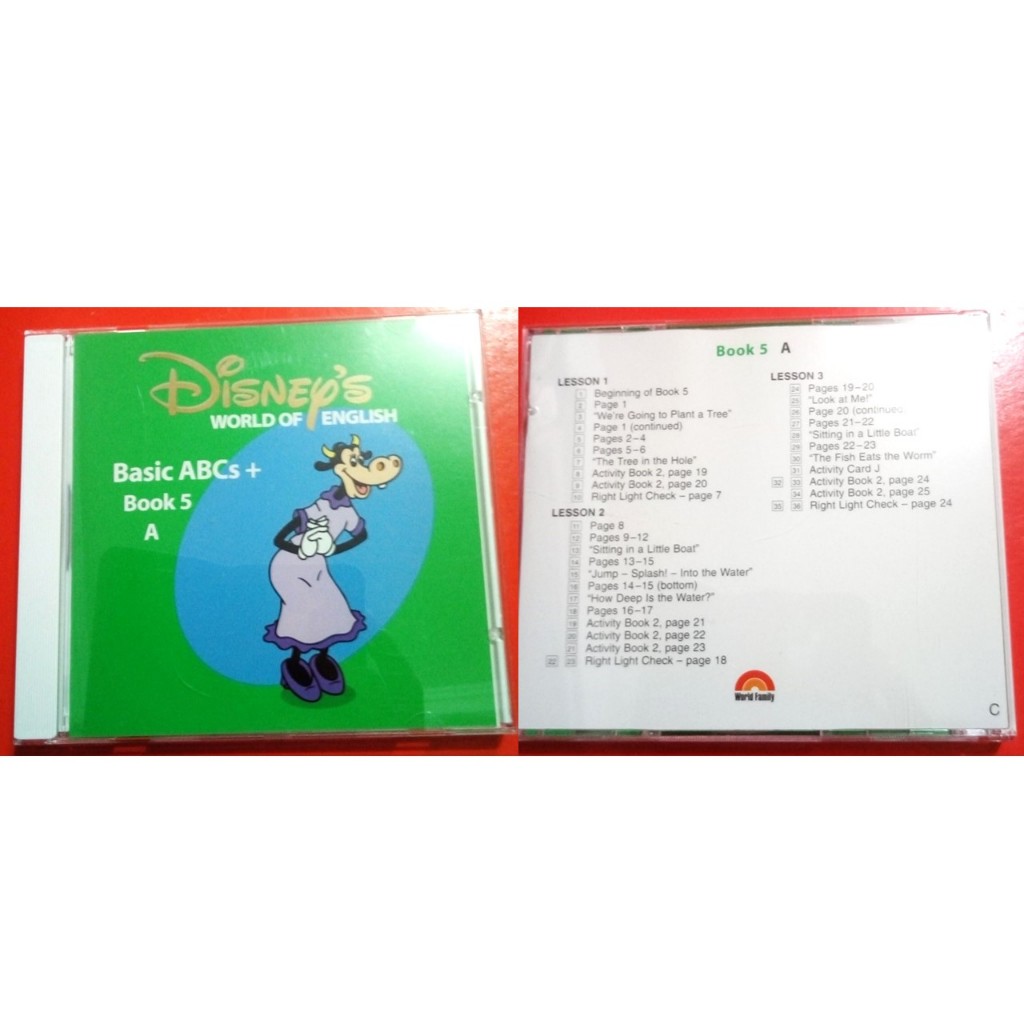 Disney's World of English 迪士尼美語Basic ABCs + Story Book 5 A