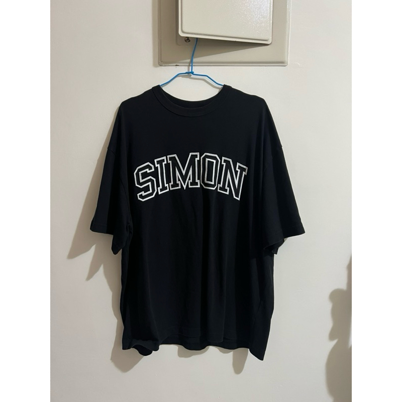 SIMON MADE 刺繡 LOGO 大學T 重磅 五分 短T | 蝦皮購物