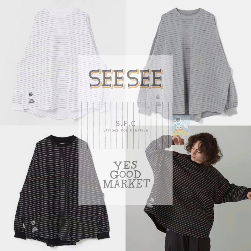 YGM × SEE SEE × SFC SUPER BIG TEE 聯名款長袖T恤| 蝦皮購物