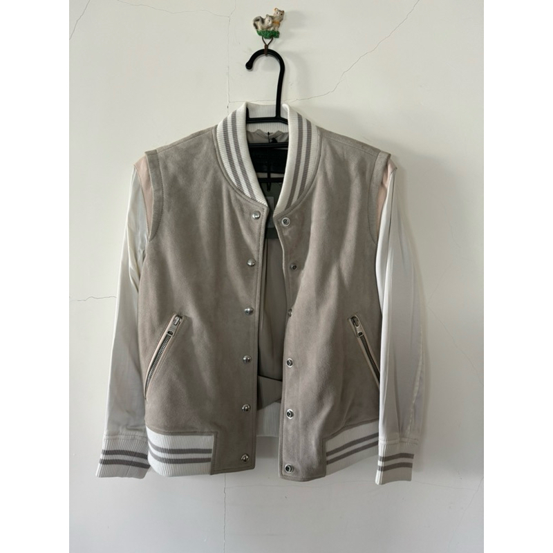 Keiko suede bomber clearance jacket