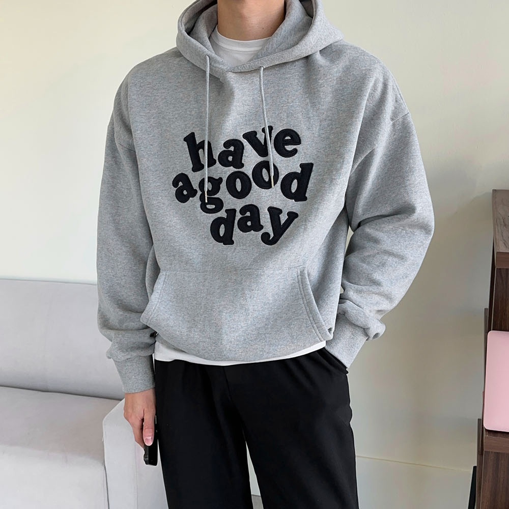 正韓good day 字母刺繡拉絨帽T 4色 YUPPIE 預購商品 1218 | 蝦皮購物