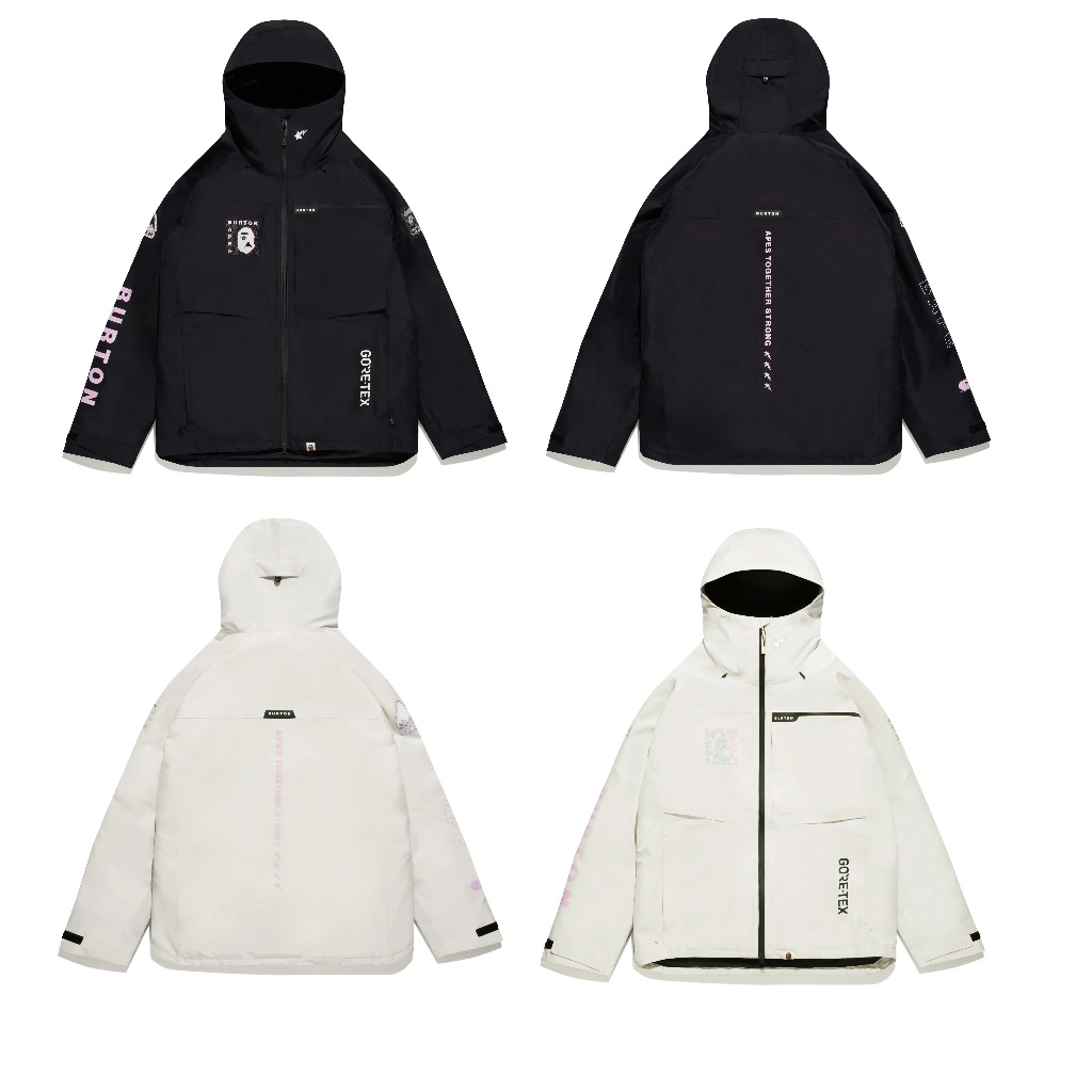 A BATHING APE x BURTON GORE-TEXジャケットホワイト A BATHING APE®︎ × BURTON | 株式会社 ノーウェアのプレスリリース