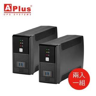 特優Aplus 【兩入組】最狂UPS組合 在線互動式UPS Plus1E-US600N 600VA 個人用必備