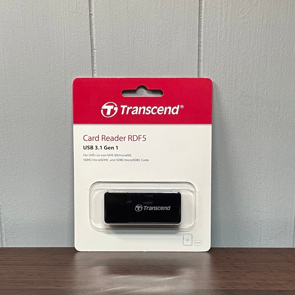 【全新 】Transcend 創見 RDF5 高速USB 3.1 SD 記憶卡雙槽讀卡機 - 黑 TS-RDF5K | 蝦皮購物