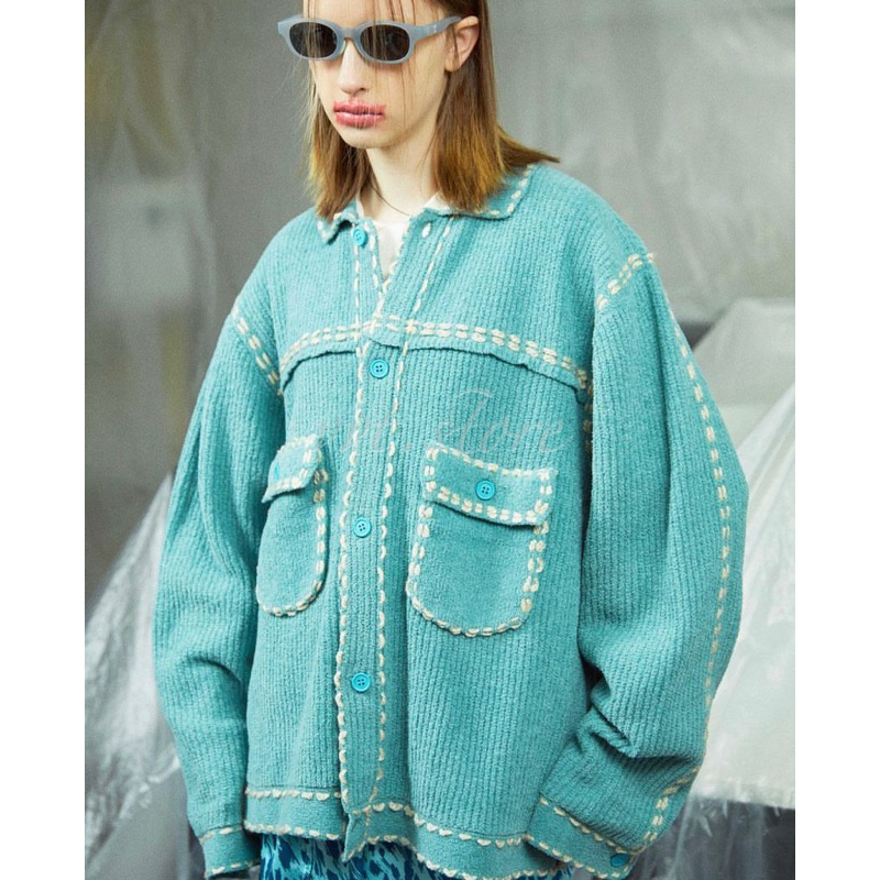 PHINGERIN 23AW PG1 KNIT MOS MINT 外套夾克針織衫| 蝦皮購物