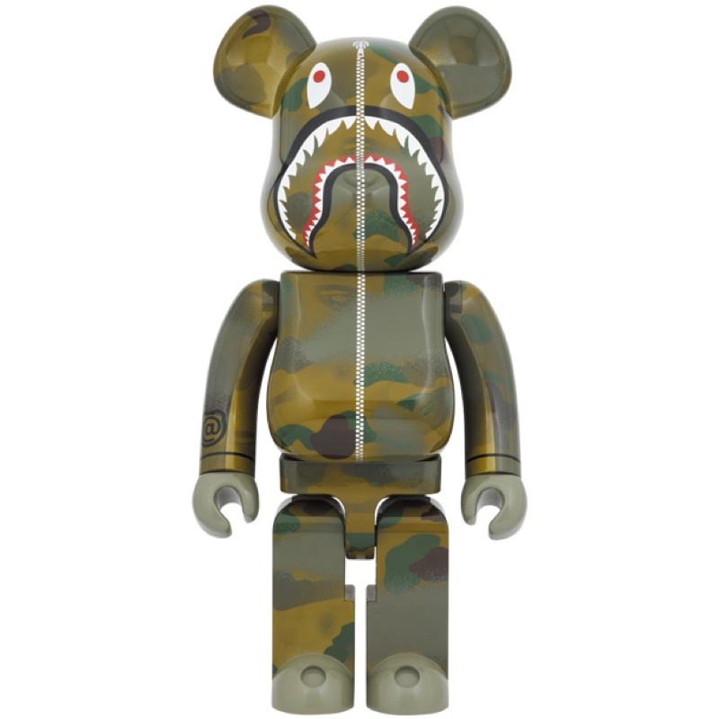 預購Be@rbrick BAPE X ALPHA CAMO SHARK 2023 1000% | 蝦皮購物