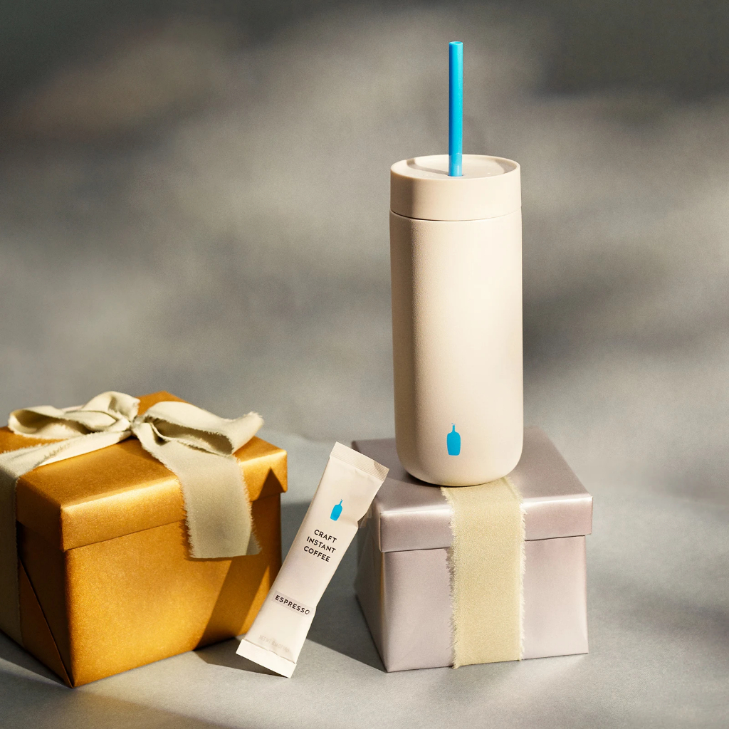 日本代購// 全新 現貨在台 Blue Bottle Coffee x Fellow 吸管保溫杯 霧灰款 蝦皮購物