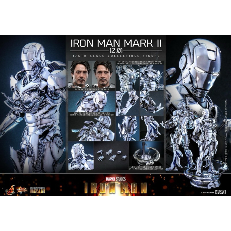 ホットトイズ MMS733D59アイアンマン・マーク2（2.0) Ironman ホットトイズ MMS733D59『アイアンマン』アイアンマン・マーク2（2.0版