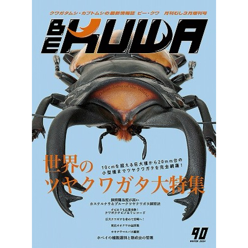 日本 Bekuwa 甲蟲 雜誌 No.90 鬼艷鍬形蟲 大特輯 獨角仙 鍬形蟲 全新