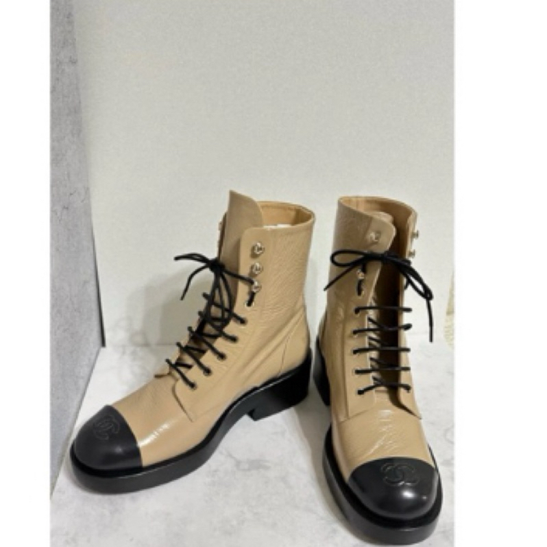 全新chanel 靴子～低於專櫃原價（50000）size 38 | 蝦皮購物