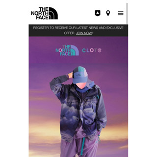 The North Face x Clot 3L Shell Jacket Purple