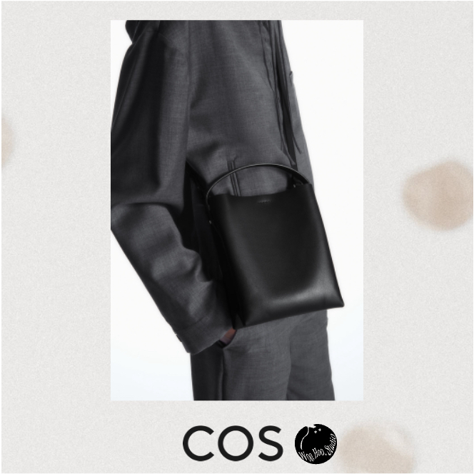 🇸🇪【COS】皮革｜托特袋｜托特包｜信差包｜方形｜斜背包｜手提包｜肩背包｜黑｜2種大小 | 蝦皮購物