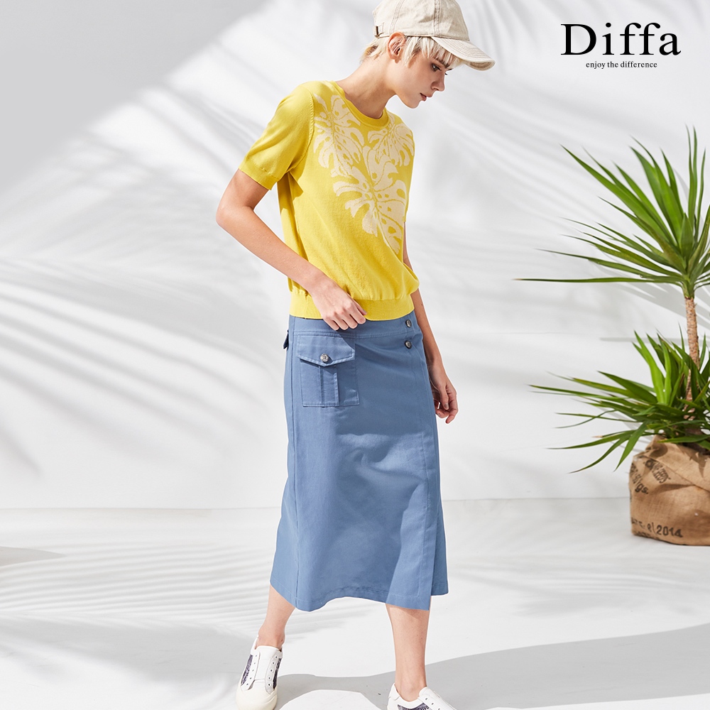【Diffa】美型不對稱設計工裝長裙4768-1602 | 蝦皮購物