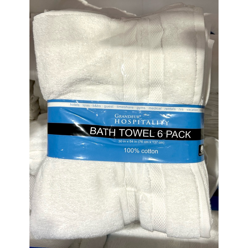 Costco好市多 Grandeur 商用純棉大浴巾 76公分 X 137公分 bath towel cotton 蝦皮購物