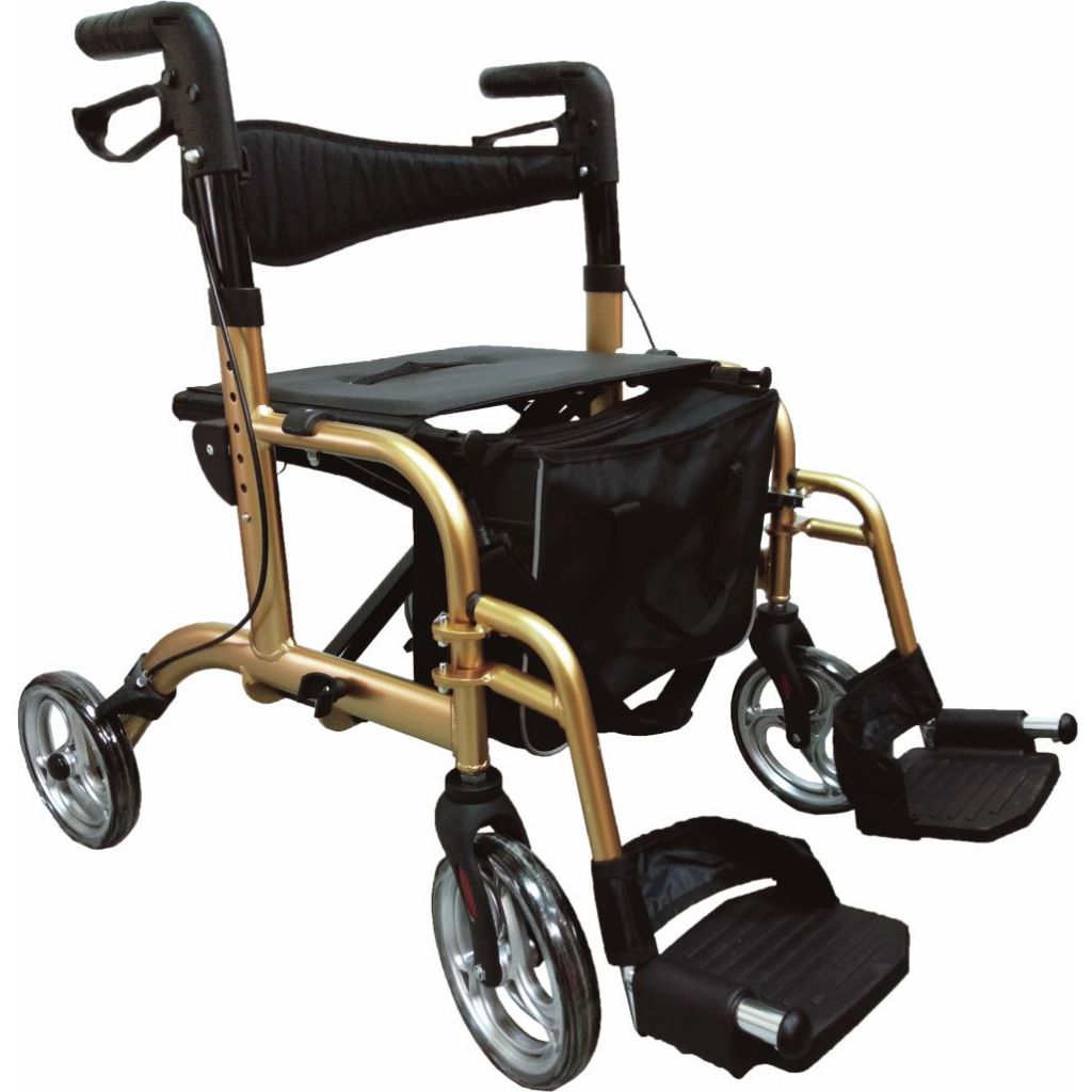 Product image 免運【多功能四輪車】助步車 散步車 健步車 可收合 FZK-3118 煞車 帶輪助行車 助行椅 助行車 行動輔具 富致康 1